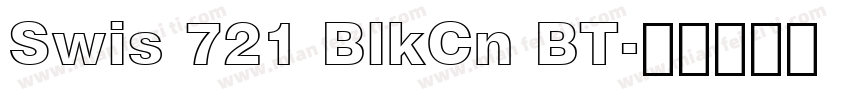 Swis 721 BlkCn BT字体转换